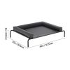 Elevated Dog Bed for Large Dogs, Portable Raised Dog Cot with Washable Pillow, Indoor & Outdoor Pet Cooling Raised Hammock Bed with Steel Metal Frame