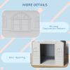 Cozy Pet House Water-Resistant Indoor/Outdoor Puppy Shelter Gray for Small/Medium Dogs Easy to Install