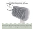 Dog Brush - Self Cleaning Dog and Cat Hair Brush, Efficient Shedding Grooming Tool for Long and Short Haired Dogs & Indoor Cats, Deshedding Comb (Gray