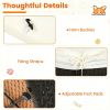 Hand-Woven PE Rattan Dog Bed with Adjustable Canopy, Elevated Outdoor Pet Daybed with Washable Plush Cushion, Anti-Slip Breathable Pet Shelter for Ind