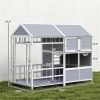 Outdoor dog house, wooden dog house
