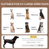 48" x 36" Elevated Portable Dog Cot Cooling Pet Bed with UV Protection Canopy Shade, Coffee
