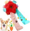Dog Snuffle Ball-Interactive Puzzle Dog Toys Encourage Natural Foraging Skills Slow Feeder for Training and Stress Relief, Cloth Strip Hiding Food Che