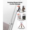 Dog Door for Sliding Glass Door, 91 to 96 in Adjustable Height, Aluminum Alloy Frame with Metal Rotating Hinges, Lock Design, 8 1/4 x 12 1/4 in Flap,