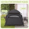 Pop Up Dog Tent for Extra Large and Large Dogs with Carry Bag, for Beach, Backyard, Home, Dark Gray