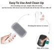 Dog Brush - Self Cleaning Dog and Cat Hair Brush, Efficient Shedding Grooming Tool for Long and Short Haired Dogs & Indoor Cats, Deshedding Comb (Gray