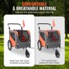 Dog Bike Trailer, Supports up to 66 lbs, 2-in-1 Pet Stroller Cart Bicycle Carrier, Easy Folding Cart Frame with Quick Release Wheels, Universal Bicycl