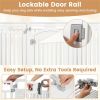 8-Panel HDPE Pet Fence (White) - Multiple Configurations (Octagon/Square/House), 50"x50"x32" Square Size, Lockable Door