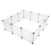 Pet Playpen, Portable Large Plastic Yard Fence Small Animals, Puppy Kennel Crate Fence Tent