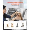 34 Inch Stainless Steel Dog Washing Station, Pet Grooming Tub with Hot & Cold Faucet, Showerhead, Storage Rack, No-Bend All-in-One Bathtub, Home Wash