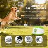 Automatic Dog Ball Launcher with 26-80 FT Distance, Automatic Ball Launcher for Medium and Large Dogs, Green