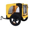 Pet Bike Trailer Dog Cart for Bicycle, Suitable for Small and Medium Pets, Easy Folding Cart Frame, Quick Release Wheel, Non-Slip Floor, Internal Leas
