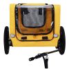 Pet Bike Trailer Dog Cart for Bicycle, Suitable for Small and Medium Pets, Easy Folding Cart Frame, Quick Release Wheel, Non-Slip Floor, Internal Leas