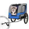 Large Folding Bike Trailer for Dogs – 66LB Capacity All-Terrain Pet Carrier, Durable Steel Frame for Cycling, Jogging, Camping & Outdoor Adventures, G