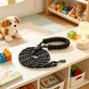 6ft Heavy Duty Dog Leash, Strong Nylon Rope Leash with Padded Handle & Reflective Threads, Dog Walking & Training Leash for Medium Large Dogs (1/2 in,