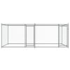 Dog Cage with Doors Gray 13.1'x6.6'x4.9'Galvanized Steel