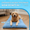 Extra-Large Summer Cooling Mat Dog Sofa Bed | Ultra-Soft, 8 Compartments, Extra-Large Plush Dog Sofa Bed | Super Soft, Thick Polyester Pet Mat with a