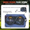 Dog Bike Trailer, Supports up to 100 lbs, Pet Cart Bicycle Carrier, Easy Folding Frame with Quick Release Wheels, Universal Bicycle Coupler, Reflector