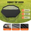 Dog Playpen, 8 Pcs 30"H x 24"W Panels Foldable Metal Pet Exercise Pen, Dog Fence Indoor and Outdoor Pen with Door, 600D Oxford Fabric Top Cover, Pet P