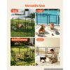 Dog Playpen 24 Inch 8 Panels Foldable Metal Exercise Pen Pet Fence, Indoor/Outdoor Heavy Duty Puppy Crate Kennel with Door for Dogs, Cats or Small Ani