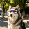 Adjustable Pet Dog Goggles Glasses Snow Windproof UV Protection Sunglasses Eye