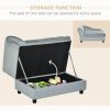 Luxury Dog Bed for Small Dogs, Hidden Storage, Soft Foam Couch, Modern Pet Furniture, Gray