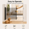 Retractable Pet Gate for Dogs & Cats, 70.9" Wide x 30.7" High Mesh Dog Gate for Doorways, Hallways, Kitchen & Bedroom, No-Drill Adhesive Mounting, Adj