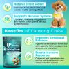 Natural Dog Calming Chews for Anxiety Relief, Behavior Support - Tasty & Safe