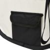 Foldable Dog Playpen with Carrying Bag Black 43.3"x43.3"x22.8