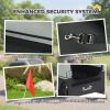 Dog Bike Trailer for Small & Medium Dogs, Universal Bicycle Coupler, Flip-Down Ramp Tailgate, Gray