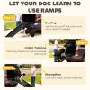 Folding Dog Ramp for Car, 61 Inches Portable Pet Ramp with Non Slip Frosted Surface, Raised Side Rails