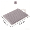 Washable Dog Mat with Carry Handle, Soft Plush Quilted Dog Bed Mat, Portable Crate Pad and Kennel Liner for Floor, Sofa, Car and Travel, All-Season Pe