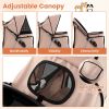 4 Wheel Pet Stroller for Small Dogs Cats up to 33 LBS