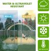 Large Chicken Coop Metal Chicken Run with Waterproof and Anti-UV Cover, Dome Shaped Walk-in Fence Cage Hen House for Outdoor and Yard Farm Use, 1" Tub