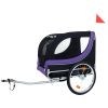 Large Folding Bike Trailer for Dogs – 66LB Capacity All-Terrain Pet Carrier, Durable Steel Frame for Cycling, Jogging, Camping & Outdoor Adventures, B