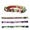 Christmas Themed Dog Collar and Leash Set, Waterproof PVC Pet Collar with Cute Charms for Small Medium Dogs