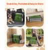 Dog Stairs for Car, 4 Steps Extra Wide Foldable Dog Ramp for Large Dogs with Non-Slip Surface, Portable Lightweight Pet Stairs Ladder for Car, SUV, Tr