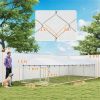 Outdoor kennel, dog house, dog cage, silver