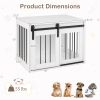 Dog Crate Furniture Heavy Duty Dog Kennel with Sliding Barn Door