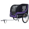 Large Folding Bike Trailer for Dogs – 66LB Capacity All-Terrain Pet Carrier, Durable Steel Frame for Cycling, Jogging, Camping & Outdoor Adventures, B
